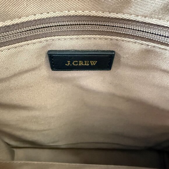 Black Leather J Crew Shoulder/Crossbody Bag with Detachable Strap - Picture 10 of 11